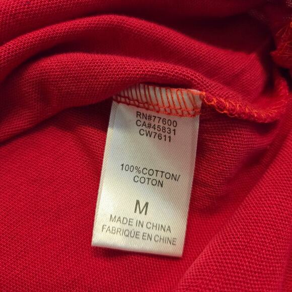 Chaser sz med 100% cotton long sleeve red fall casual soft cozy - Picture 9 of 10
